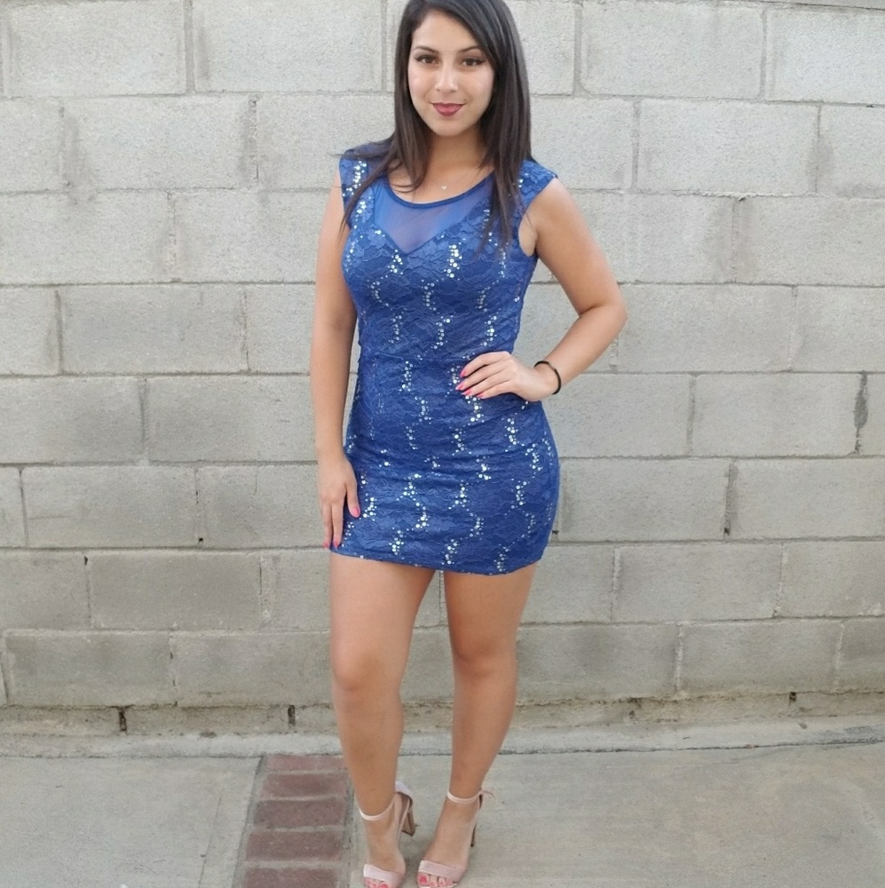 Windsor blue mini dress